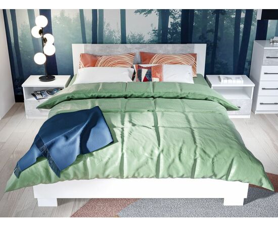 Спальня «Аврора», Белый/Ателье светлый, изображение 4 | Интернет магазин мебели и декора LifeDekor