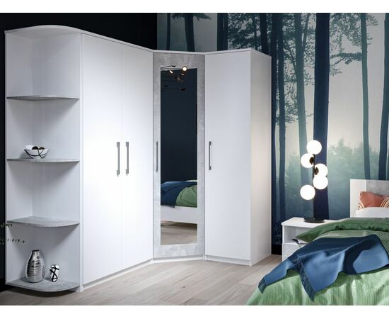 Спальня «Аврора», Белый/Ателье светлый, изображение 5 | Интернет магазин мебели и декора LifeDekor