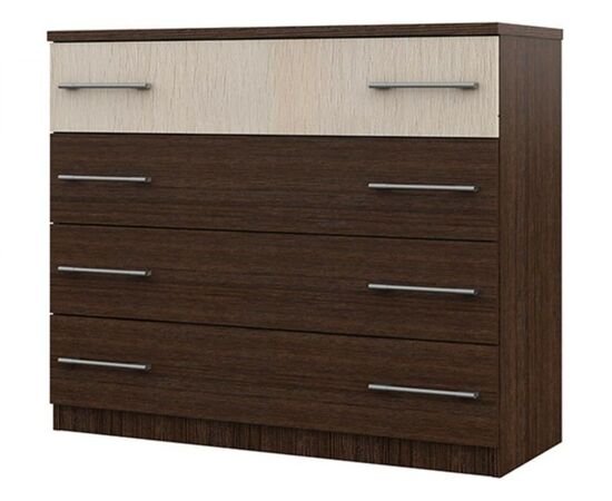 Комод «Аврора» 4ящ, Венге/Дуб молочный, изображение 2 | Интернет магазин мебели и декора LifeDekor