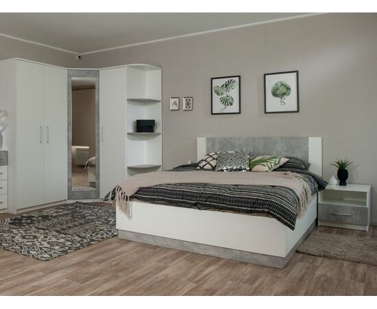 Тумба Аврора (комплект 2шт.), Белый/ателье светлый, изображение 7 | Интернет магазин мебели и декора LifeDekor