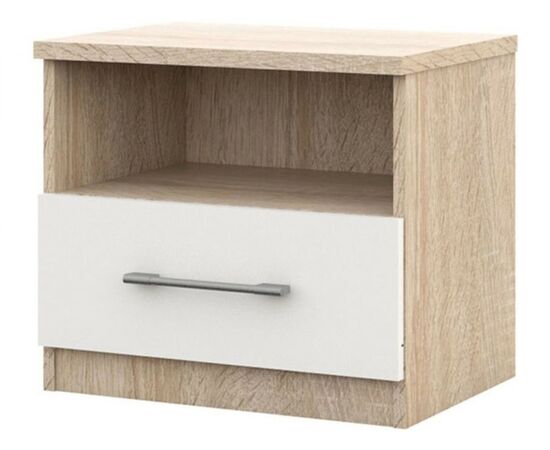 Тумба Аврора (комплект 2шт.), Дуб сонома/Белый, изображение 2 | Интернет магазин мебели и декора LifeDekor
