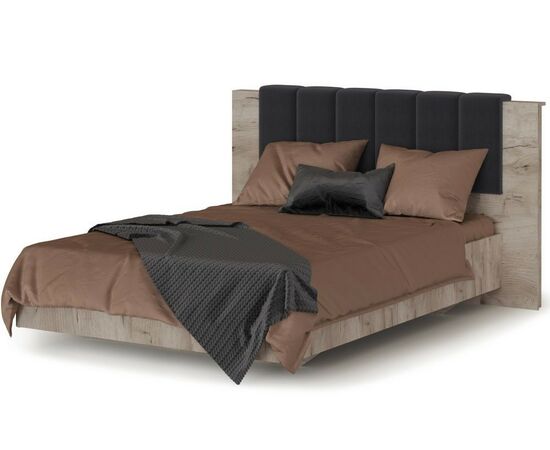 Кровать «Джулия» МИ 180*200 без ламелей, Крафт серый, изображение 2 | Интернет магазин мебели и декора LifeDekor