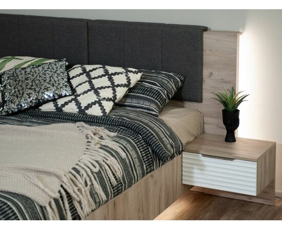 Кровать «Джулия» МИ 140*200 без ламелей, Крафт серый, изображение 6 | Интернет магазин мебели и декора LifeDekor