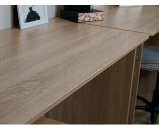 Стол «Гарвард» 120 1д1ящ, Дуб сонома/Белый, изображение 5 | Интернет магазин мебели и декора LifeDekor