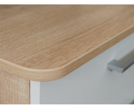 Стол «Гарвард» ЛВ 130х120, Дуб сонома/Белый, изображение 4 | Интернет магазин мебели и декора LifeDekor