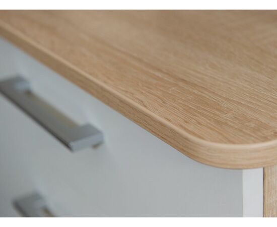 Стол «Гарвард» ПР 130х120, Дуб сонома/белый, изображение 4 | Интернет магазин мебели и декора LifeDekor