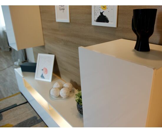 Стенка «Лия», Белый/белый глянец, изображение 6 | Интернет магазин мебели и декора LifeDekor