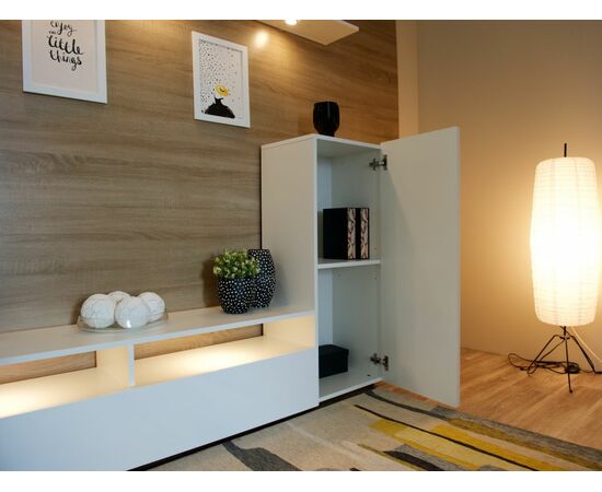 Стенка «Лия», Белый/белый глянец, изображение 8 | Интернет магазин мебели и декора LifeDekor