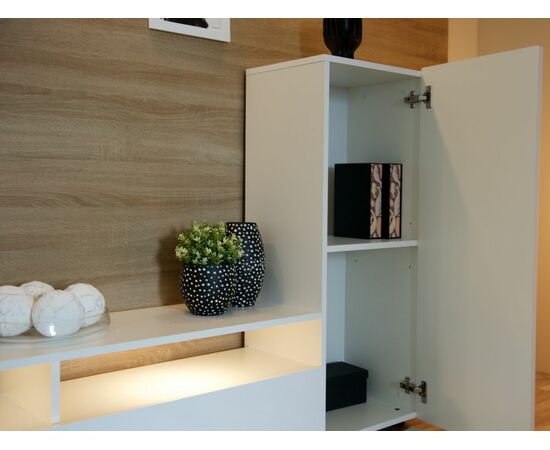 Стенка «Лия», Белый/белый глянец, изображение 9 | Интернет магазин мебели и декора LifeDekor