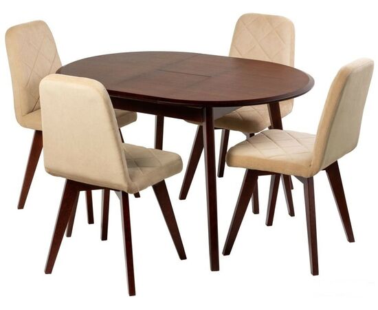 Стол ПГ-К МАССИВ 1050, Черешня, опоры Диагональ 5/5 дерево, Черешня, изображение 4 | Интернет магазин мебели и декора LifeDekor