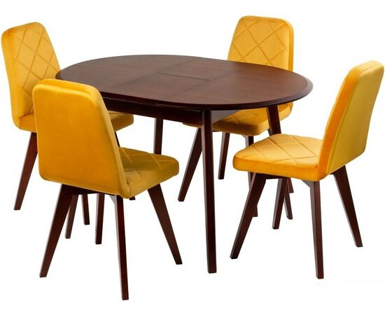 Стол ПГ-К МАССИВ 1050, Черешня, опоры Диагональ 5/5 дерево, Черешня, изображение 5 | Интернет магазин мебели и декора LifeDekor