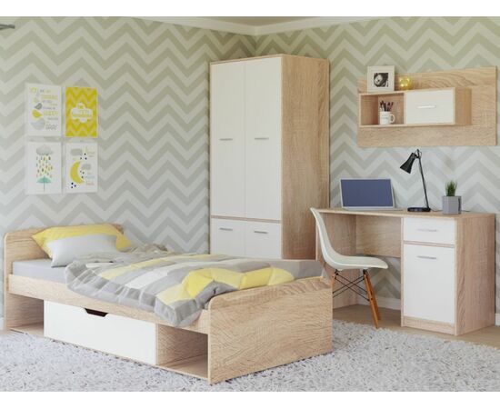 Детская «Стелс-2», Дуб сонома/белый, изображение 2 | Интернет магазин мебели и декора LifeDekor