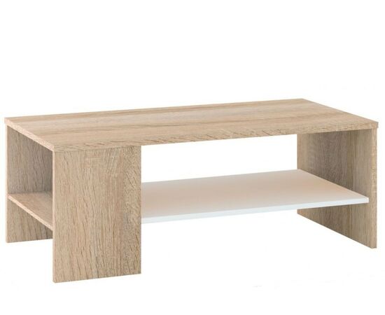 Стол «Стелс» 110, Дуб сонома/белый, изображение 2 | Интернет магазин мебели и декора LifeDekor