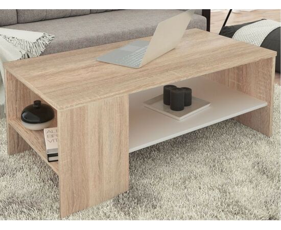 Стол «Стелс» 110, Дуб сонома/белый, изображение 4 | Интернет магазин мебели и декора LifeDekor