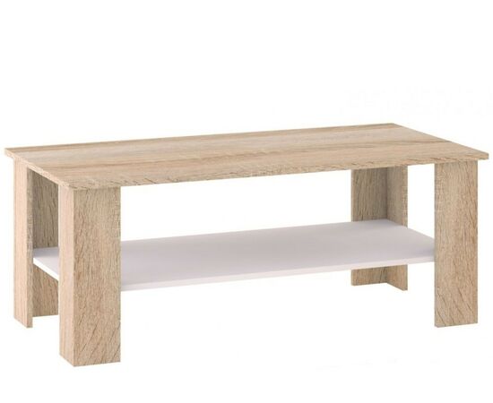 Стол «Стелс» 115, Дуб сонома/белый, изображение 2 | Интернет магазин мебели и декора LifeDekor