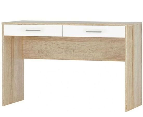 Стол «Стелс» 120 2ящ, Дуб сонома/белый, изображение 2 | Интернет магазин мебели и декора LifeDekor