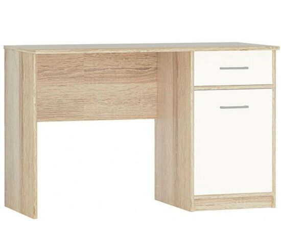 Стол «Стелс» 120 1д1ящ, Дуб сонома/белый, изображение 2 | Интернет магазин мебели и декора LifeDekor