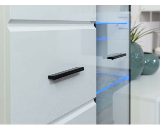 Стенка «Йорк» с комодом, Белый/белый глянец, изображение 7 | Интернет магазин мебели и декора LifeDekor