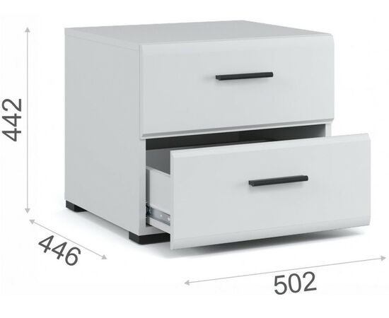 Спальня «Йорк», Белый/белый глянец, изображение 8 | Интернет магазин мебели и декора LifeDekor