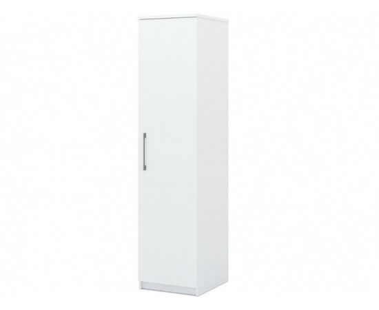 Шкаф «Аврора» 1дв, Белый/Ателье светлый | Интернет магазин мебели и декора LifeDekor