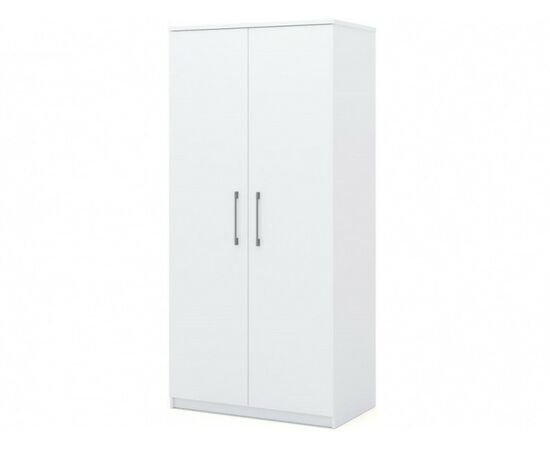 Шкаф «Аврора» 2дв, Белый/Ателье светлый | Интернет магазин мебели и декора LifeDekor