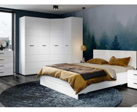 Спальня «Йорк», Белый/белый глянец | Интернет магазин мебели и декора LifeDekor