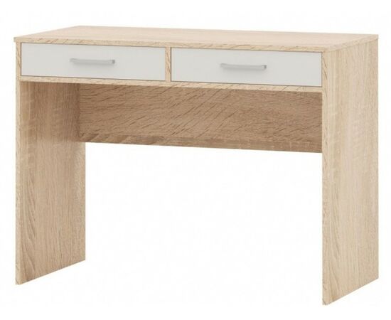 Стол «Стелс» 100 2ящ, Дуб сонома/белый | Интернет магазин мебели и декора LifeDekor