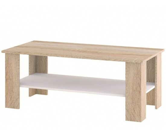 Стол «Стелс» 115, Дуб сонома/белый | Интернет магазин мебели и декора LifeDekor