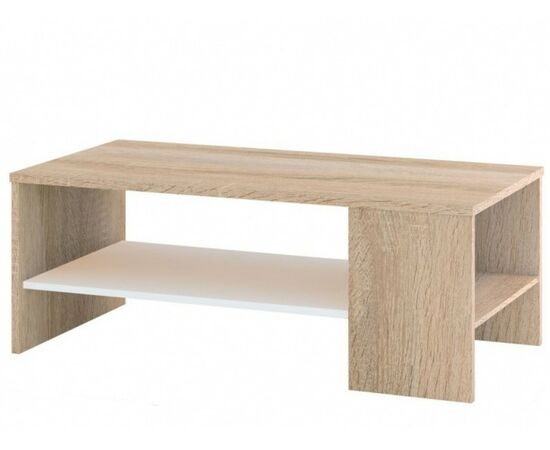 Стол «Стелс» 110, Дуб сонома/белый | Интернет магазин мебели и декора LifeDekor