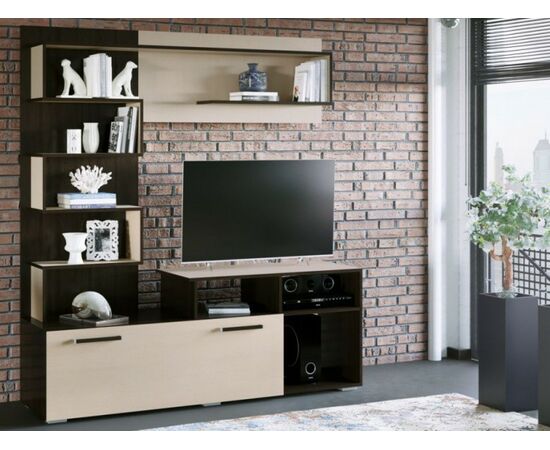 Стенка «Римини», Венге/дуб молочный | Интернет магазин мебели и декора LifeDekor