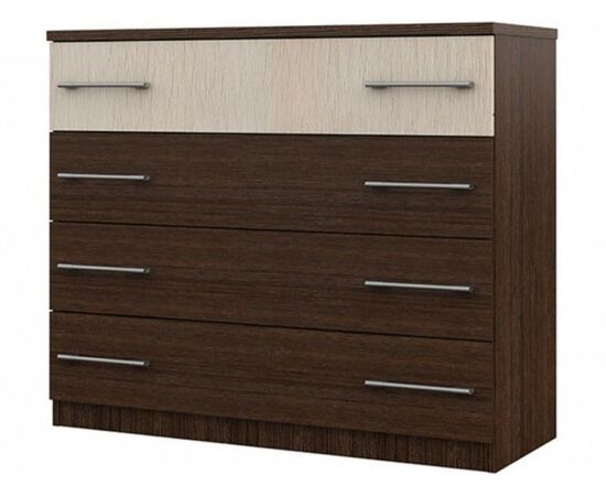 Комод «Аврора» 4ящ, Венге/Дуб молочный | Интернет магазин мебели и декора LifeDekor