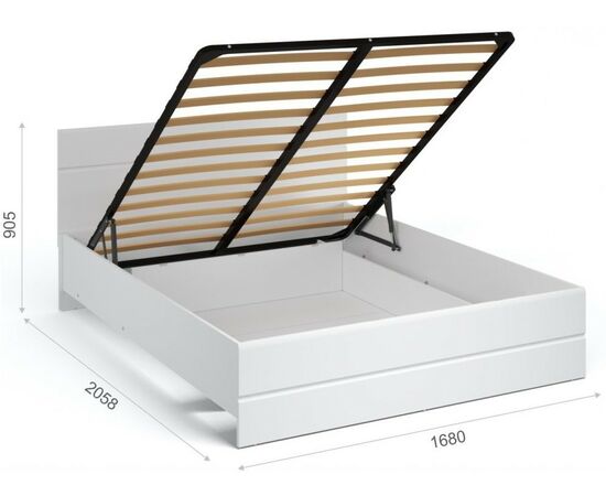 Спальня «Йорк-1», Белый/белый глянец, изображение 9 | Интернет магазин мебели и декора LifeDekor