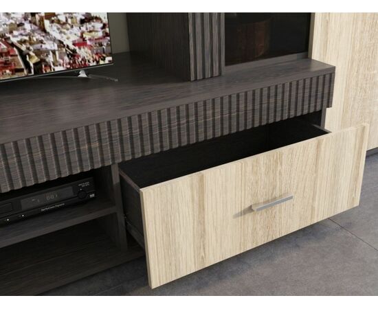 Стенка «Марк», Тик/дуб сонома, изображение 6 | Интернет магазин мебели и декора LifeDekor