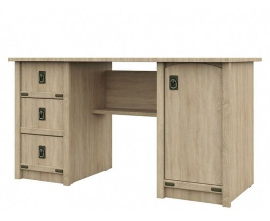 Стол «Валенсия» 1д3ящ, Дуб сонома | Интернет магазин мебели и декора LifeDekor