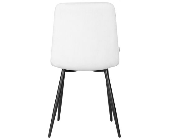 Стул обеденный DOBRIN CHILLY ROMBO, Светло-серый Simple 29, основание черный, Вариант: Светло-серый Simple 29, основание черный, изображение 5 | Интернет магазин мебели и декора LifeDekor