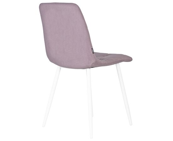 Стул обеденный DOBRIN CHILLY ROMBO, Лавандовый Simple 48, основание белый, Вариант: Лавандовый Simple 48, основание белый, изображение 4 | Интернет магазин мебели и декора LifeDekor