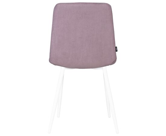 Стул обеденный DOBRIN CHILLY ROMBO, Лавандовый Simple 48, основание белый, Вариант: Лавандовый Simple 48, основание белый, изображение 5 | Интернет магазин мебели и декора LifeDekor