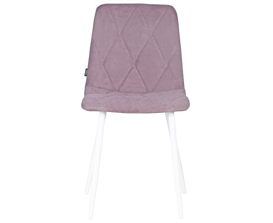 Стул обеденный DOBRIN CHILLY ROMBO, Лавандовый Simple 48, основание белый, Вариант: Лавандовый Simple 48, основание белый, изображение 6 | Интернет магазин мебели и декора LifeDekor
