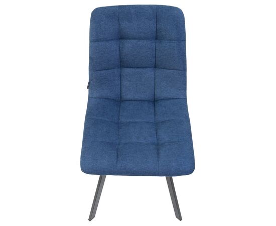 Стул обеденный DOBRIN ALEX SQUARE, черные матовые ножки, синяя ткань (UF860-14B), Вариант: черные матовые ножки, синяя ткань (UF860-14B), изображение 7 | Интернет магазин мебели и декора LifeDekor