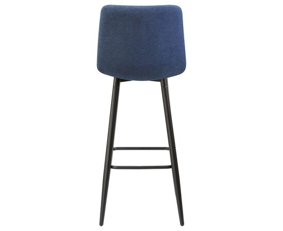 Набор 2 шт Стул барный DOBRIN NICOLE, черные матовые ножки, синяя ткань (UF860-14B), Вариант: черные матовые ножки, синяя ткань (UF860-14B), изображение 6 | Интернет магазин мебели и декора LifeDekor