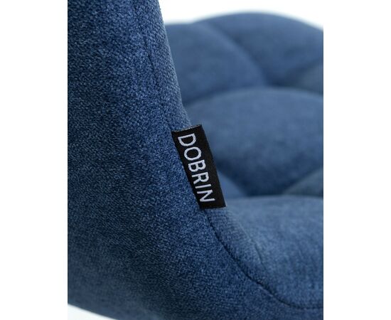 Набор 2 шт Стул барный DOBRIN NICOLE, черные матовые ножки, синяя ткань (UF860-14B), Вариант: черные матовые ножки, синяя ткань (UF860-14B), изображение 10 | Интернет магазин мебели и декора LifeDekor