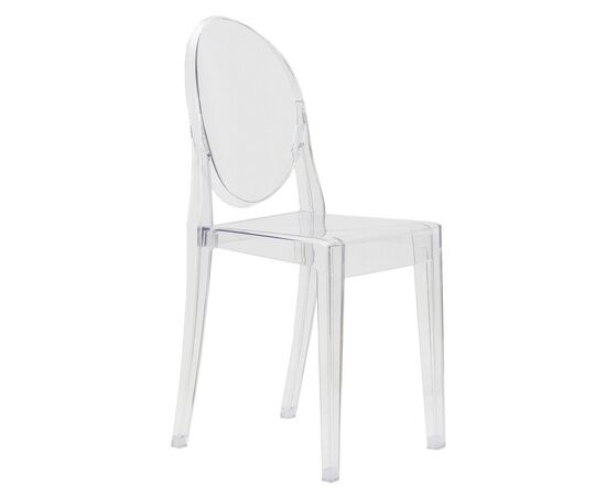 Набор 4 шт Стул обеденный DOBRIN VICTORIA GHOST, цвет прозрачный, изображение 3 | Интернет магазин мебели и декора LifeDekor