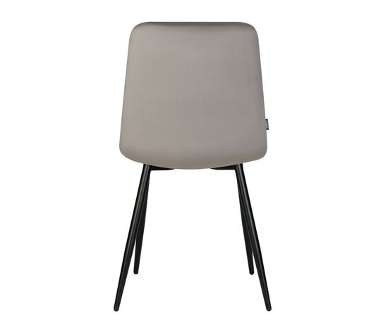 Набор 4 шт Стул обеденный DOBRIN CHILLY, Темно-серый Holland 18, основание черное, Вариант: Темно-серый Holland 18, основание черное, изображение 7 | Интернет магазин мебели и декора LifeDekor