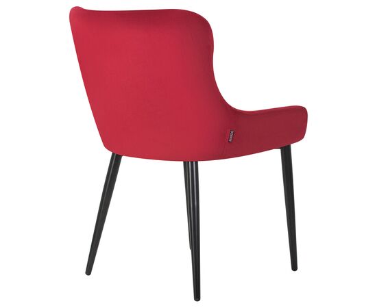 Стул обеденный DOBRIN RICHARD, черные матовые ножки, бордовый велюр (V108-85), Вариант: черные матовые ножки, бордовый велюр (V108-85), изображение 4 | Интернет магазин мебели и декора LifeDekor