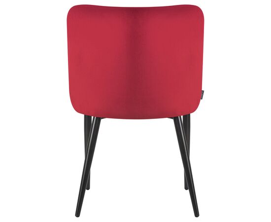 Стул обеденный DOBRIN RICHARD, черные матовые ножки, бордовый велюр (V108-85), Вариант: черные матовые ножки, бордовый велюр (V108-85), изображение 5 | Интернет магазин мебели и декора LifeDekor