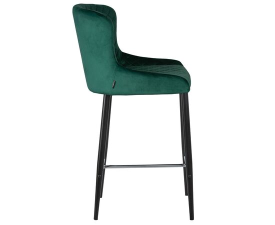 Набор 2 шт Стул полубарный DOBRIN CHRISTIAN'65, черные ножки, зеленый велюр (V108-64), Вариант: черные ножки, зеленый велюр (V108-64), изображение 4 | Интернет магазин мебели и декора LifeDekor