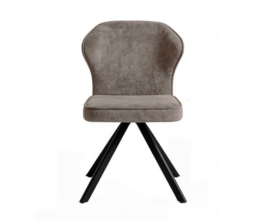 Стул DikLine 238 поворотный BL05 капучино, ножки черные, изображение 5 | Интернет магазин мебели и декора LifeDekor