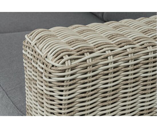 "Боно" диван из искусственного ротанга трехместный, цвет бежевый, изображение 5 | Интернет магазин мебели и декора LifeDekor
