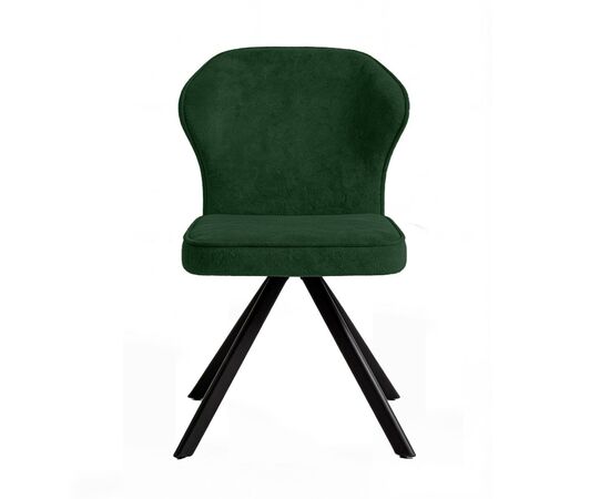 Стул DikLine 238 поворотный BL10 зеленый, ножки черные, изображение 4 | Интернет магазин мебели и декора LifeDekor