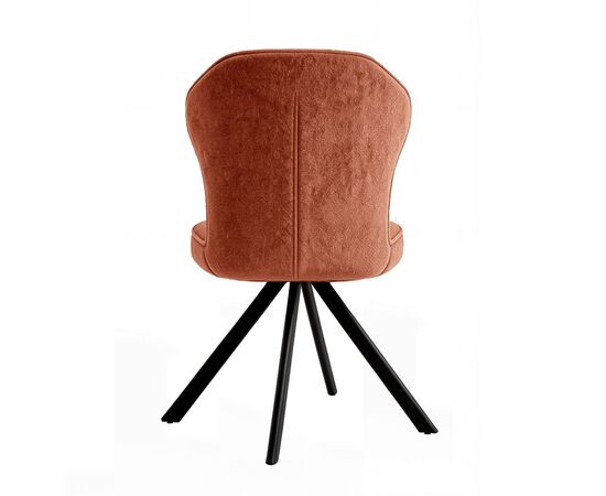 Стул DikLine 238 поворотный BL07 терракотовый, ножки черные, изображение 2 | Интернет магазин мебели и декора LifeDekor